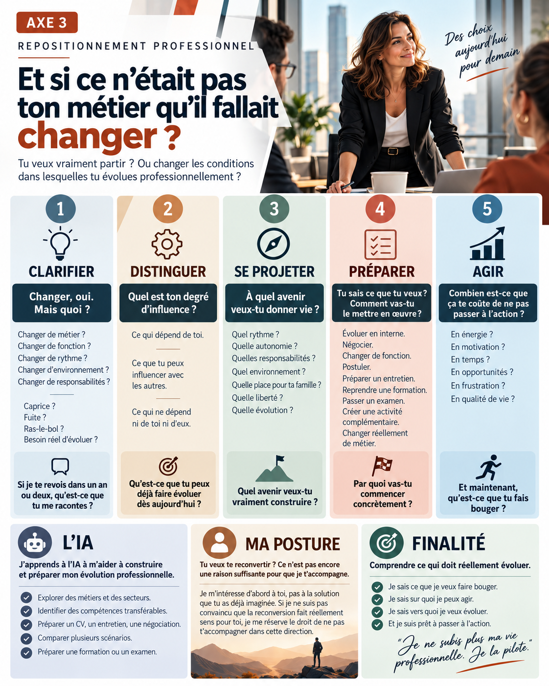 Aperçu de l’infographie Repositionnement professionnel